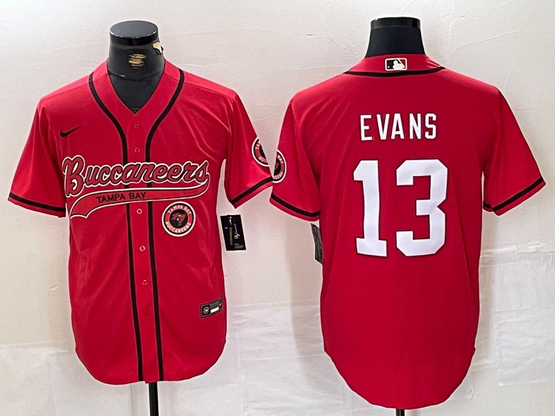 Men Tampa Bay Buccaneers #13 Evans Red Joint Name 2024 Nike Limited NFL Jersey style 3->tampa bay buccaneers->NFL Jersey
